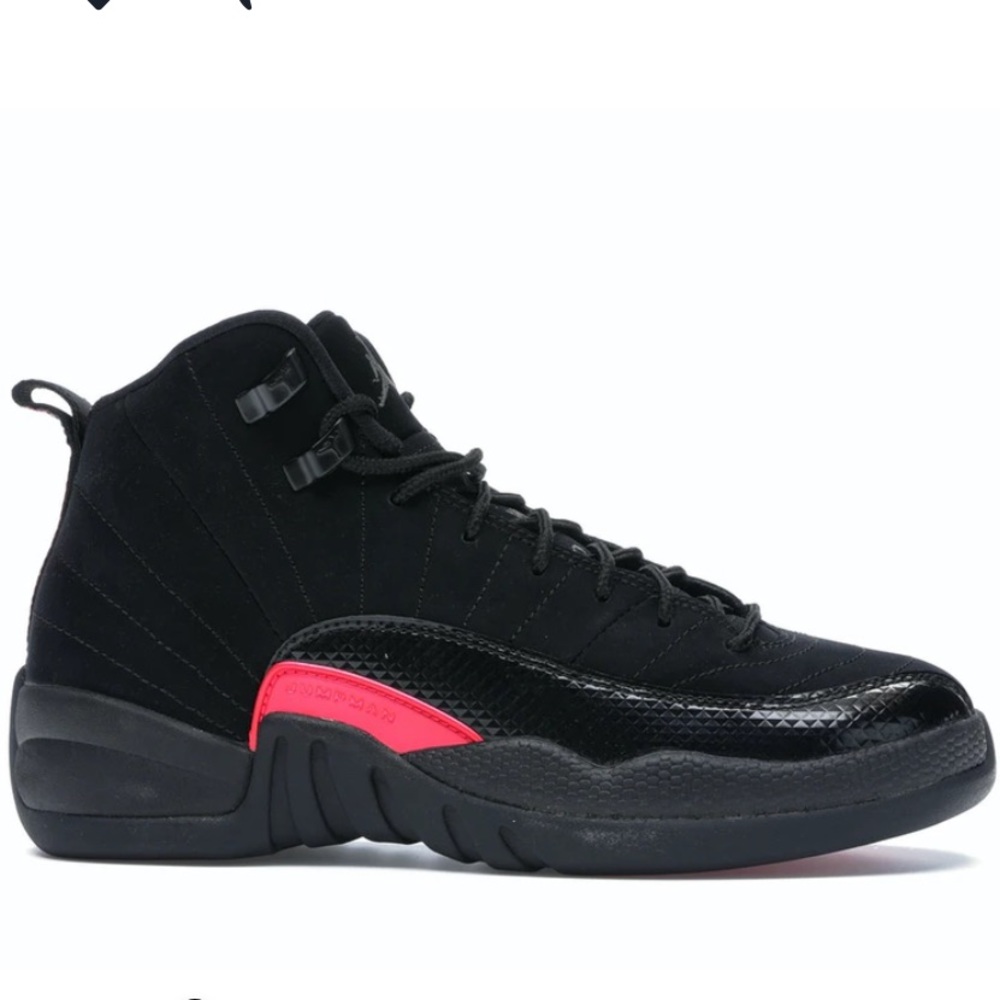 Jordan 12 Retro Jumpman Black Rush Pink (GS)
